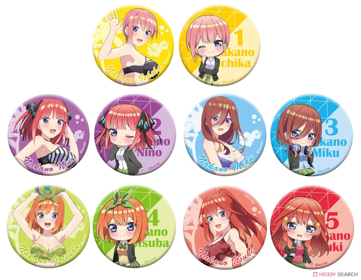 映画 五等分の花嫁 缶バッジセット 五月 水着 (キャラクターグッズ) その他の画像1