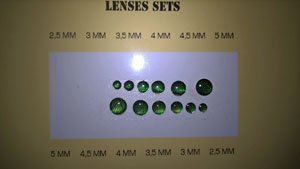 Headlights Green, Round 2,5-5mm (Plastic model)