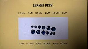 Headlights Blue, Round 2,5-5mm (Plastic model)