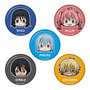 転生したらスライムだった件 ちゅるキャラミニ缶バッジ5個セットA［リムル＆シズ＆ミリム＆ヴェルドラ＆ディアブロ］ (キャラクターグッズ)