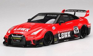 LB-Silhouette WORKS GT Nissan 35GT-RR バージョン1 レッド/ブラック (ミニカー)