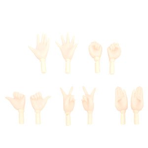 Pure Neemo 2 Hand Parts Set B (White Skin) (White) (Fashion Doll)