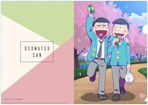Osomatsu-san Osomatsu & Choromatsu (Spring) [Especially Illustrated] A4 Clear File (Anime Toy)
