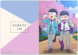 Osomatsu-san Karamatsu & Todomatsu (Spring) [Especially Illustrated] A4 Clear File (Anime Toy)