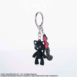 Neo: The World Ends with You Rubber Mascot Figure Keychain - Mr. Mew (Anime Toy)