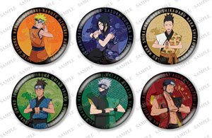 Naruto: Shippuden Big Kirakira Can Badge In Ver. (Set of 6) (Anime Toy)