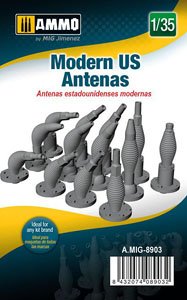 Modern US Antenas (13 Pieces) (Plastic model)