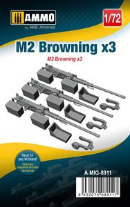 M2 Browning (Set of 3) (Plastic model)