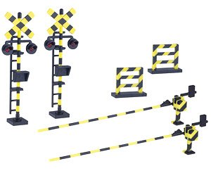 1/80(HO) Plastic Kit Railroad Crossing (Unassembled Kit) (Model Train)