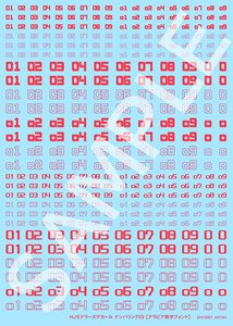 HJ Modeler`s Decal Numbering 03 [Red] (Material)