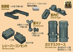 3D Detail Up Parts for German Sd.Kfz.164 Nashorn (Plastic model)