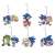 Sonic the Hedgehog Chocokawa Acrylic Strap (Set of 6) (Anime Toy) Item picture1