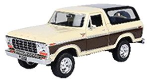 1978 Ford Bronco Hard Top Two Tone W/Spare Tire (Tan/Brown) (Diecast Car)
