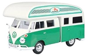 VolkswagenType2(T1) Camper Van (White/Light-green) (Diecast Car)