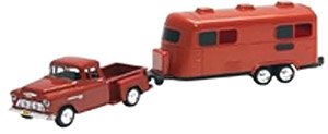 1955 Chevy 5100 Camber (Red-Red) (ミニカー)