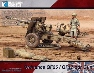 Ordnance QF25/QF17 pdr Gun w/Limber & Crew (Plastic model)