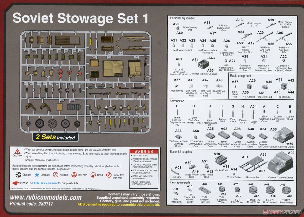 Soviet Stowage Set 1 (Plastic model) Assembly guide1
