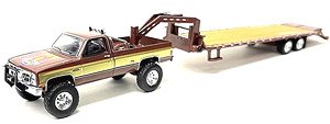 1982 GMC K-2500 The Fall Guy Truck with Gooseneck Trailer (Diecast Car)