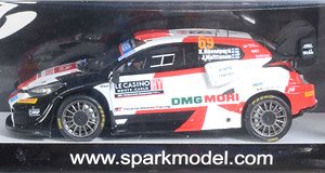 Toyota GR Yaris Rally1 No.69 Toyota Gazoo Racing WRT Rally Monte Carlo 2022 Kalle Rovanpera Jonne Halttunen (Diecast Car)