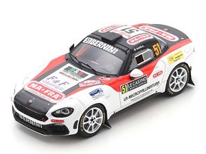Abarth 124 Rally RGT No.51 Rally Monte Carlo 2022 Alberto Sassi Gabriele Romei (ミニカー)