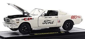 1965 Ford Mustang Fastback 2+2 Holman Moody - Wimbledon White (Diecast Car)