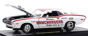 1971 Dodge Challenger R/T HEMI RAMCHARGERS - Bright White Pearl (ミニカー)