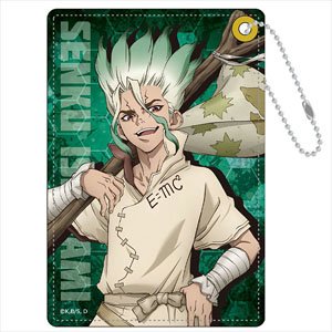 Dr. Stone Synthetic Leather Pass Case A [Senku Ishigami] (Anime Toy)