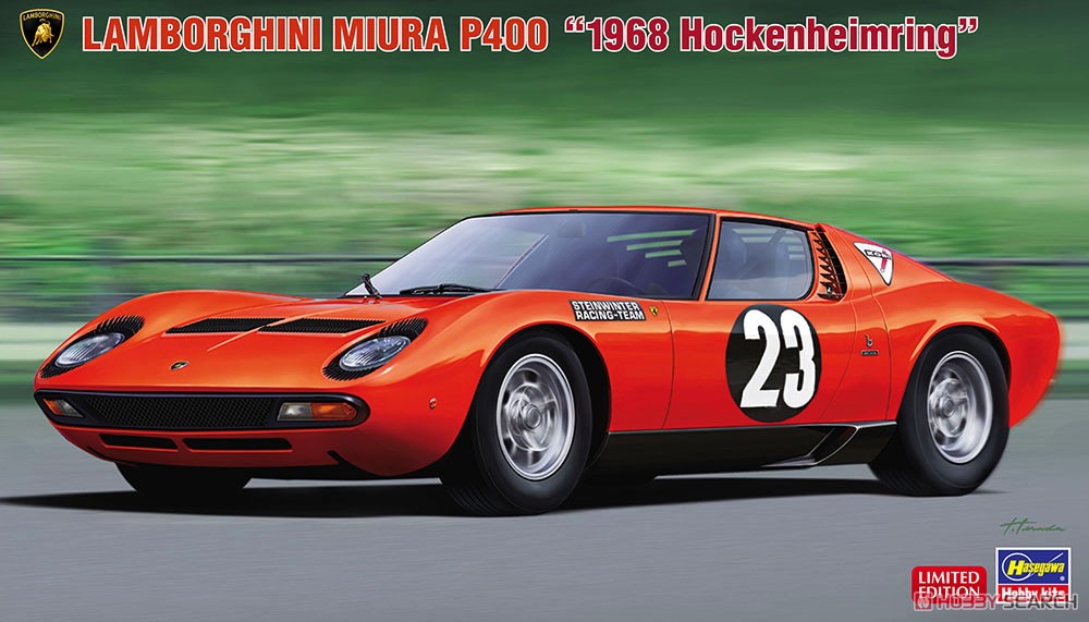 ランボルギーニ ミウラ P400 `1968 ホッケンハイムリンク` (プラモデル) パッケージ1