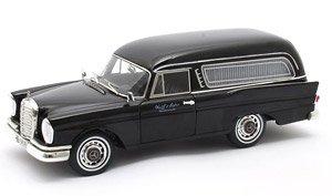 MB 220SE Pollmann 霊柩車 1966 ブラック (ミニカー)