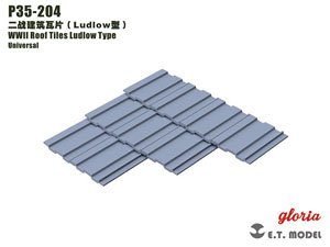WWII Roof Tiles Ludlow Type (Plastic model)