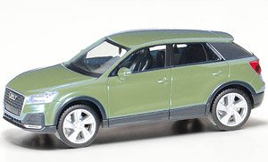 (HO) Audi Q2 Apple Green Metallic (Model Train)