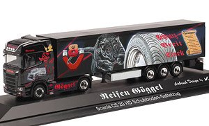(HO) スカニア CS 20 HD 可動式床 セミトレーラ トラック `Reifen Goggel` (鉄道模型)