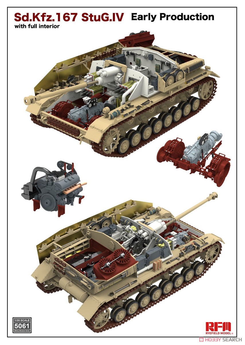 Sd.Kfz.167 StuG IV Early Production w/Full Interior (Plastic model) Other picture2