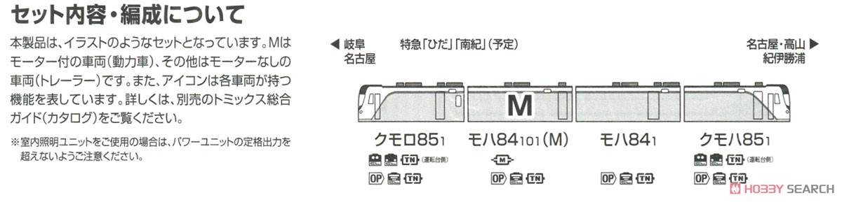 JR HC85系 ハイブリッド車 (試験走行車) セット (4両セット) (鉄道模型) 解説4