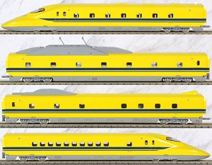 J.R. Electricity and Track Inspection Cars Type 923 `Doctor Yellow` Standard Set (Basic 4-Car Set) (Model Train)