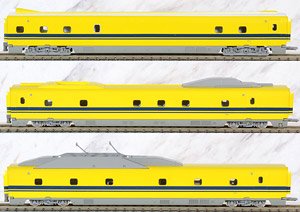 J.R. Electricity and Track Inspection Cars Type 923 `Doctor Yellow` Additional Set (Add-On 3-Car Set) (Model Train)