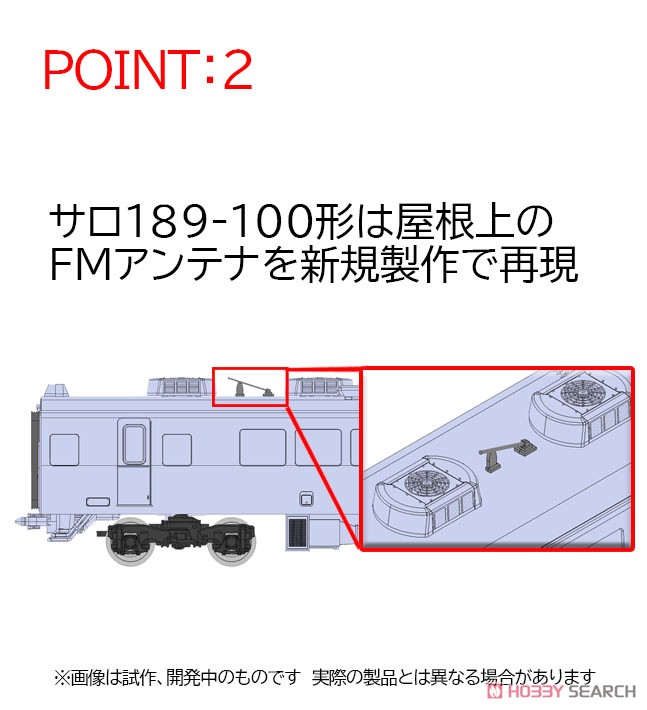 JR 189系 特急電車 (あずさ・グレードアップ車) 基本セット (基本・7両セット) (鉄道模型) その他の画像3