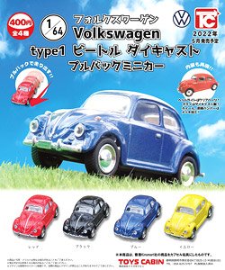 1/64 Volkswagen Type1 Diecast Pull back car (Toy)
