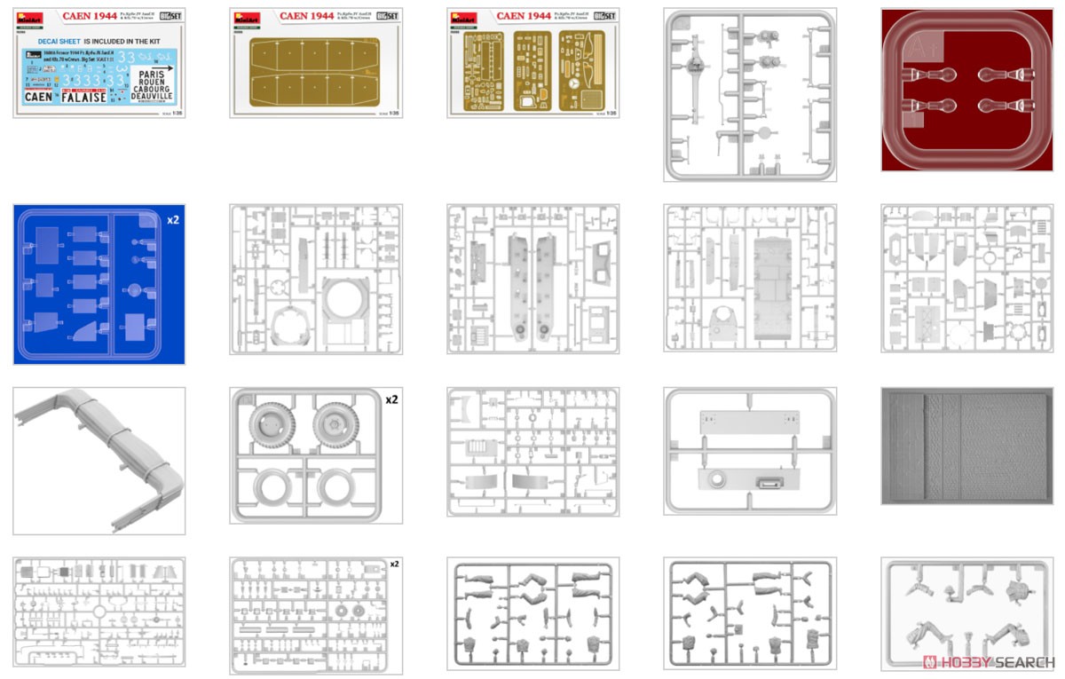 カーン 1944年 IV号戦車 Ausf.H & Kfz.70 w/クルーフィギュア8体 ビッグセット (プラモデル) その他の画像2