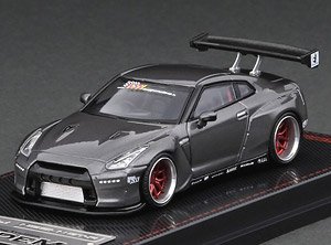 PANDEM R35 GT-R Gun Metallic (Diecast Car)