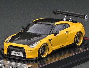 PANDEM R35 GT-R Yellow Metallic (Diecast Car)