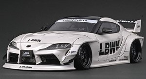 LB-WORKS Toyota Supra (A90) White (Diecast Car)