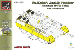 V号戦車 パンターD型 ディティールセット (ズべズダ用) (プラモデル)