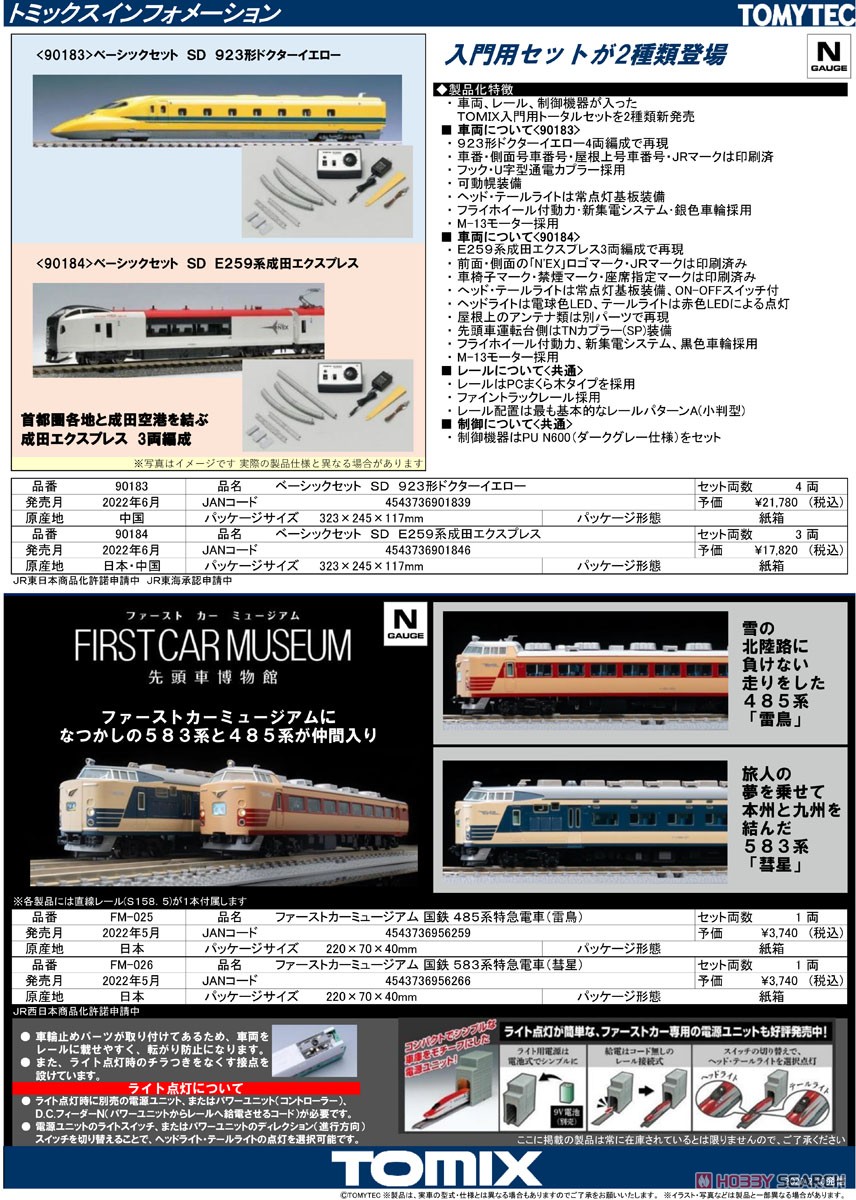 First Car Museum J.N.R. Series 583 Limited Express (Suisei) (Model Train) About item1