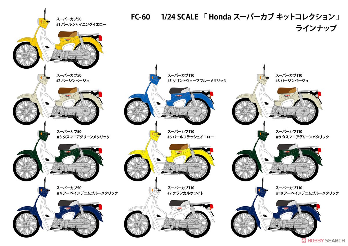 Honda スーパーカブ キットコレクション (10個セット) (食玩) 塗装1