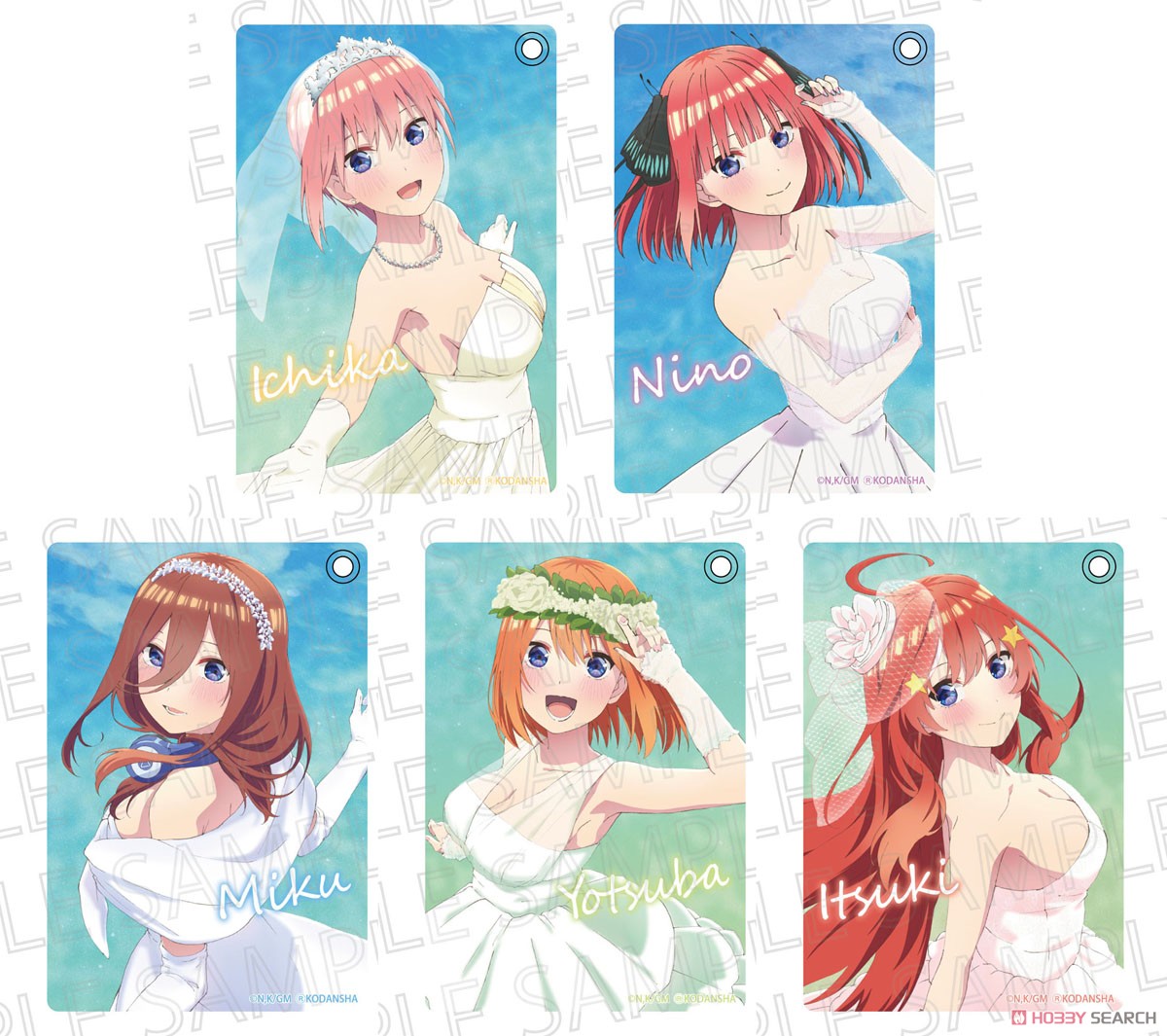 映画「五等分の花嫁」 合皮パスケース 中野三玖 (キャラクターグッズ) その他の画像1