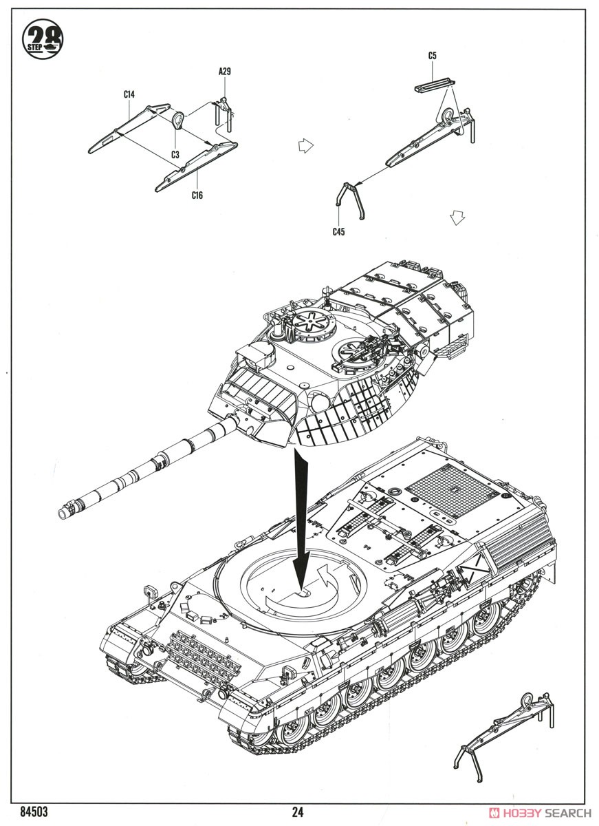Leopard C2 (Canadian MBT) (Plastic model) Assembly guide12