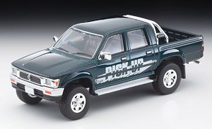 TLV-N255b トヨタ ハイラックス 4WD ダブルキャブ SSR-X オプション装着車 (緑) 95年式 (ミニカー)