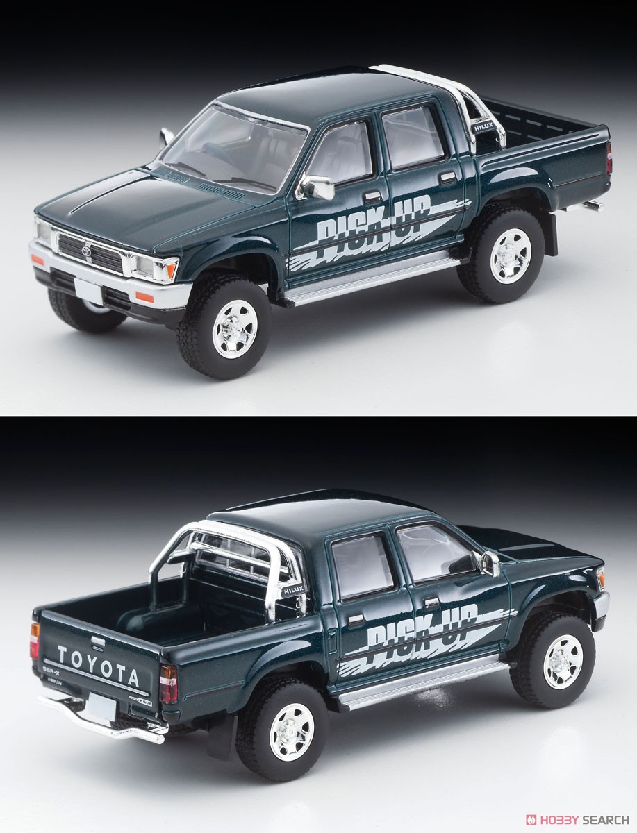 TLV-N255b トヨタ ハイラックス 4WD ダブルキャブ SSR-X オプション装着車 (緑) 95年式 (ミニカー) 商品画像1