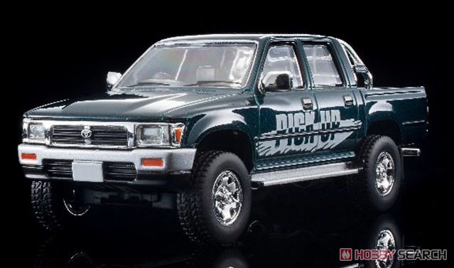 TLV-N255b トヨタ ハイラックス 4WD ダブルキャブ SSR-X オプション装着車 (緑) 95年式 (ミニカー) 商品画像7